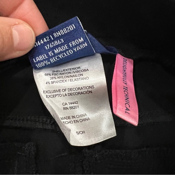 Modern Ambition High Rise Flare Ponte Pant Women's Size Small Black 1765863 NEW - Picture 10 of 16